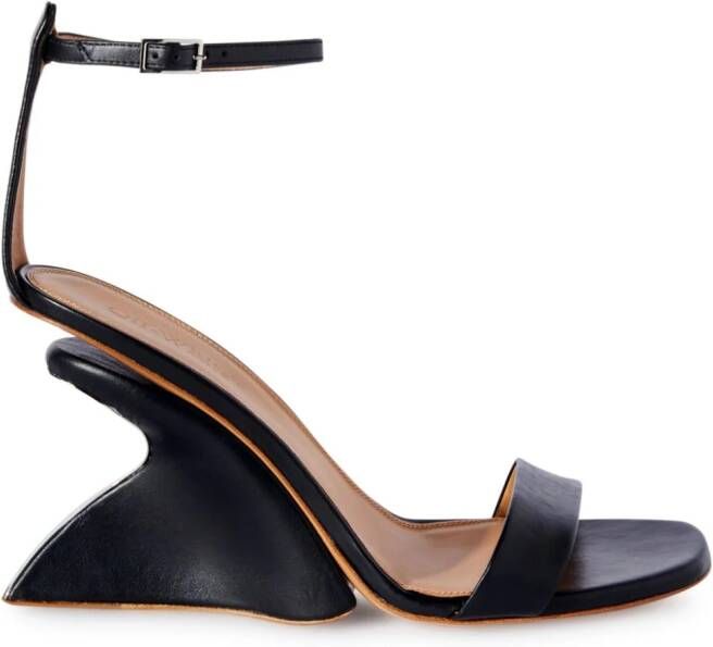 Off-White Jug sandalen met sleehak Zwart