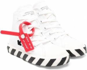Off-White Kids Safety high-top sneakers Wit