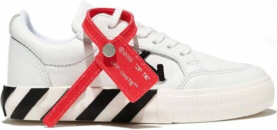 Off-White Kids Vulcanized low-top sneakers Wit
