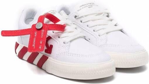 Off-White Kids Vulcanized low-top sneakers Wit