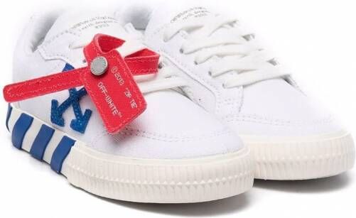 Off-White Kids Vulcanized low-top sneakers Wit