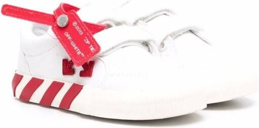 Off-White Kids Vulcanized low-top sneakers Wit
