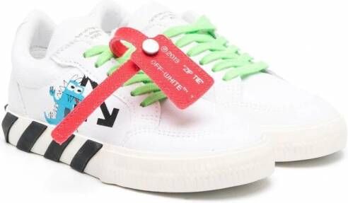 Off-White Kids Monster Vulcanized sneakers Wit