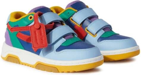 Off-White Kids Out Of Office sneakers met klittenband Blauw