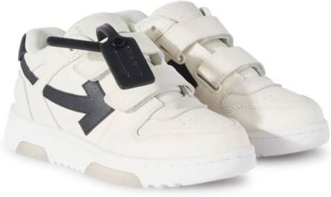 Off-White Kids Out Of Office sneakers met klittenband Wit