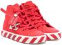 Off-White Kids Vulcanized high-top sneakers Rood - Thumbnail 1