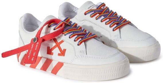 Off-White Kids Vulcanized low-top sneakers Wit