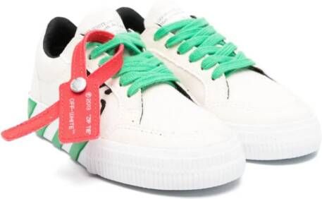 Off-White Kids Vulcanized low-top sneakers Wit