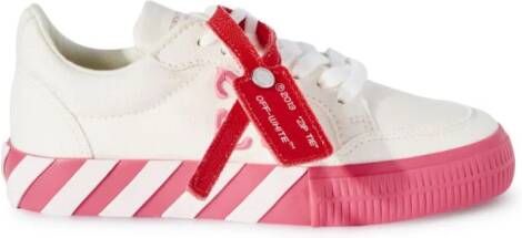 Off-White Kids Vulcanized low-top sneakers Wit