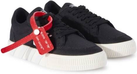 Off-White Kids Vulcanized low-top sneakers Zwart