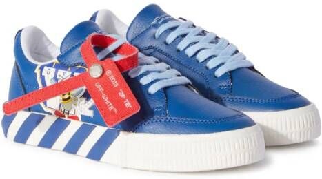 Off-White Kids Vulcanized sneakers Blauw