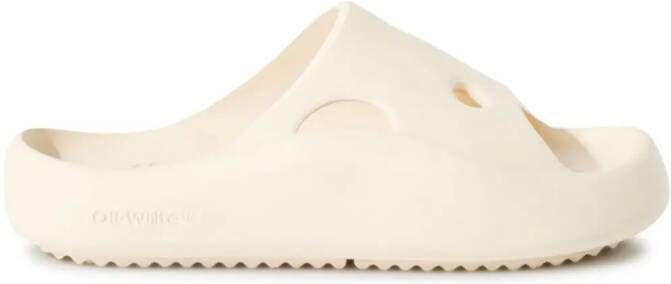 Off-White Meteor platte slippers Beige