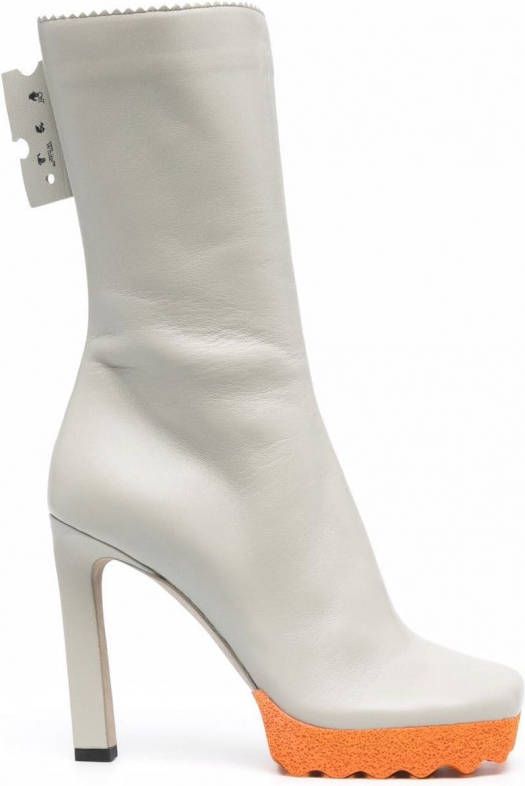 Off-White Sponge enkellaarzen Grijs