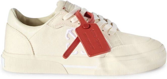 Off-White New Low Vulcanized canvas sneakers Beige