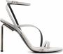 Off-White Allen leren sandalen Zilver - Thumbnail 1