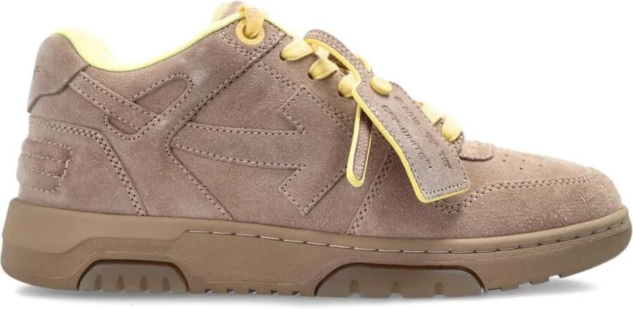 Off-White Arrow leren sneakers Beige