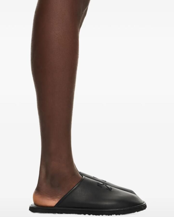Off-White Arrow slippers Zwart