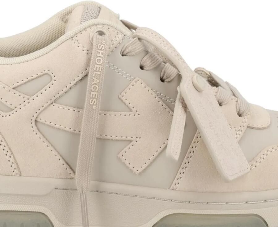 Off-White Arrow sneakers met rits Beige - Foto 2