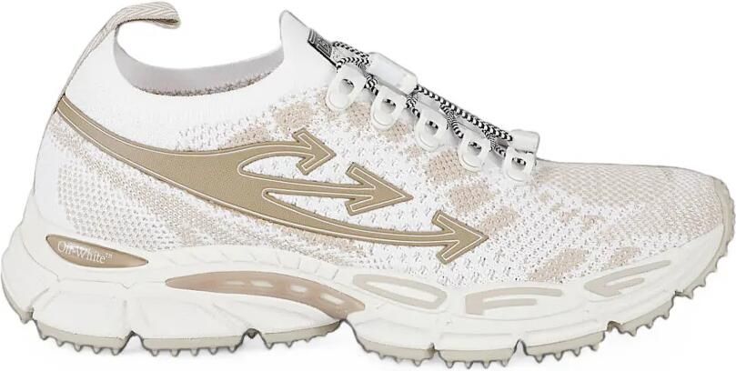 Off-White Arrows intarsia-knit sneakers Wit