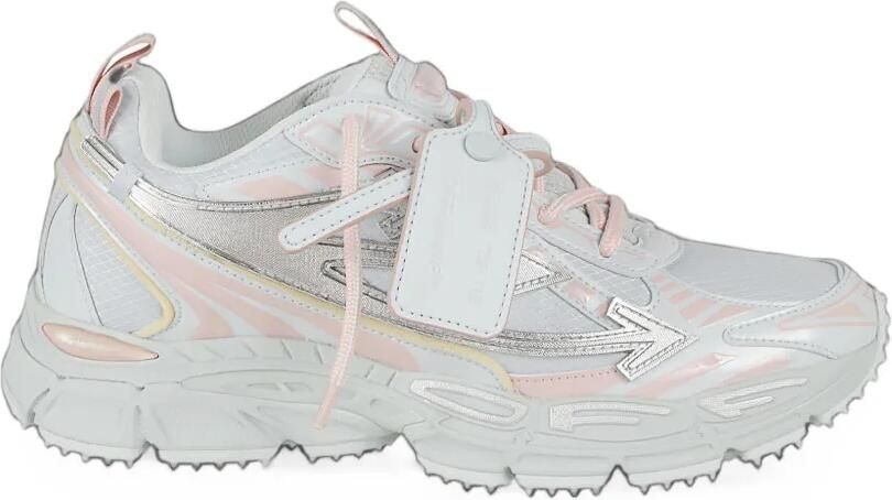 Off-White Arrows-patch panelled sneakers Wit