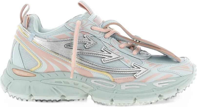 Off-White Be Righ Back Arrows-patch panelled sneakers Blauw