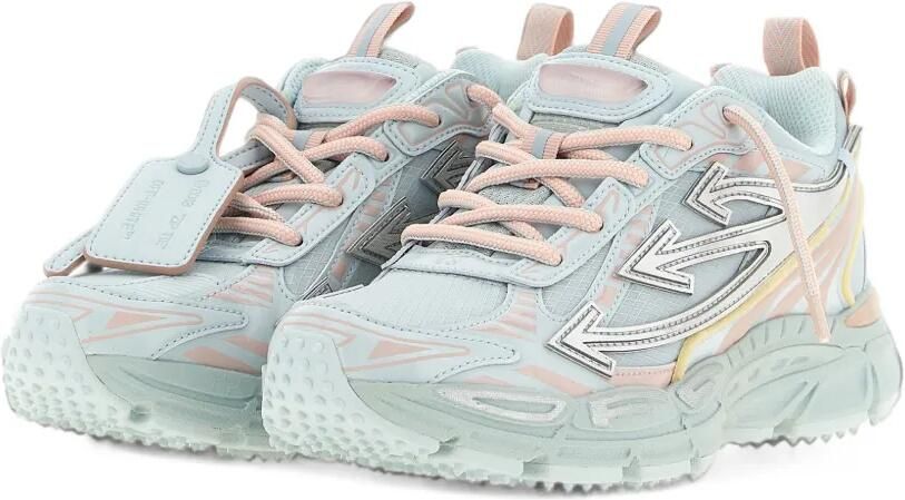 Off-White Be Righ Back Arrows-patch panelled sneakers Blauw - Foto 5