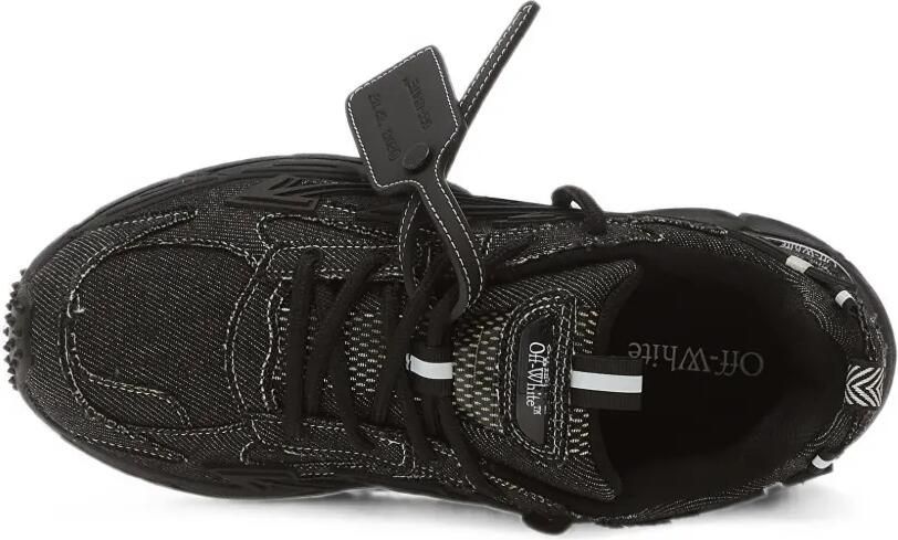 Off-White Be Right Back denim sneakers Zwart - Foto 3