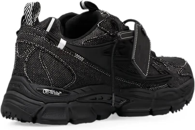 Off-White Be Right Back denim sneakers Zwart - Foto 3