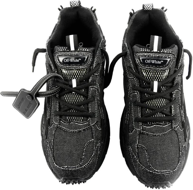 Off-White Be Right Back denim sneakers Zwart - Foto 2
