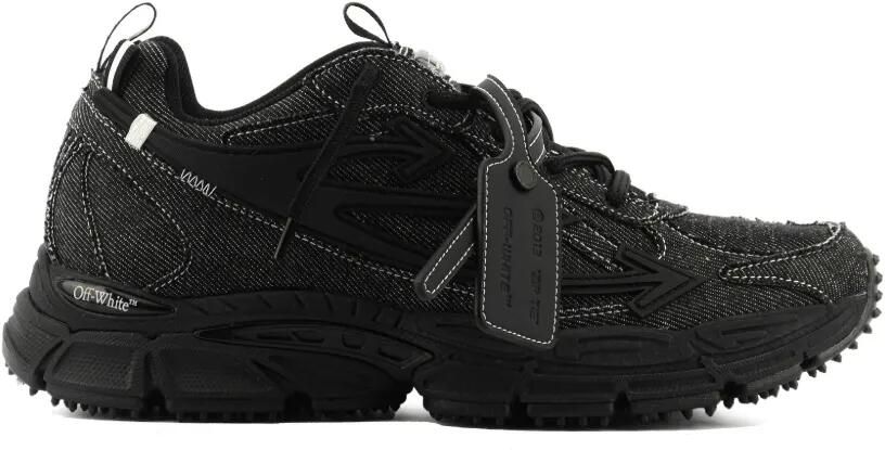 Off-White Be Right Back denim sneakers Zwart - Foto 3