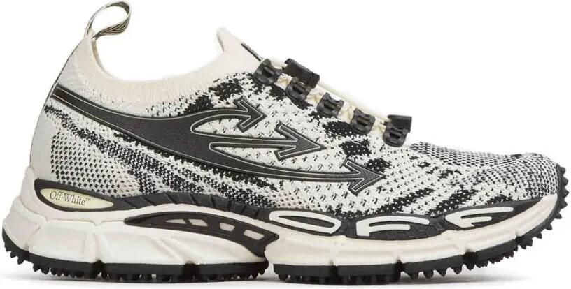 Off-White Be Right Back Knit Light sneakers met veters Zwart