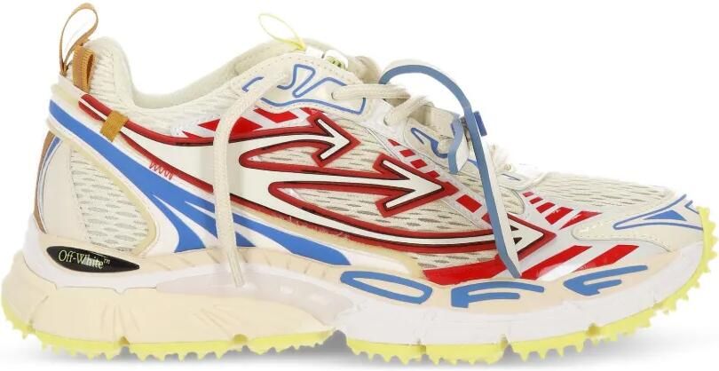 Off-White Be Right Back sneakers met vlakken en Arrows-patroon Blauw