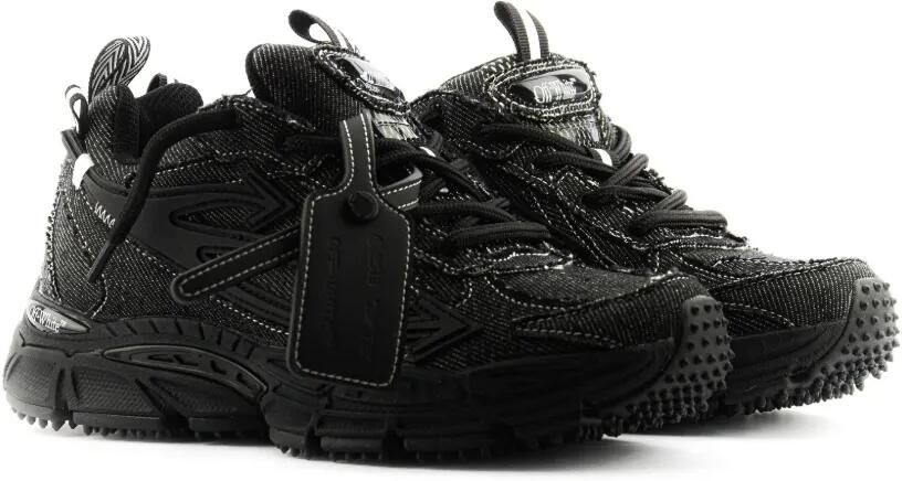 Off-White Be Right Back sneakers van zwart denim - Foto 3