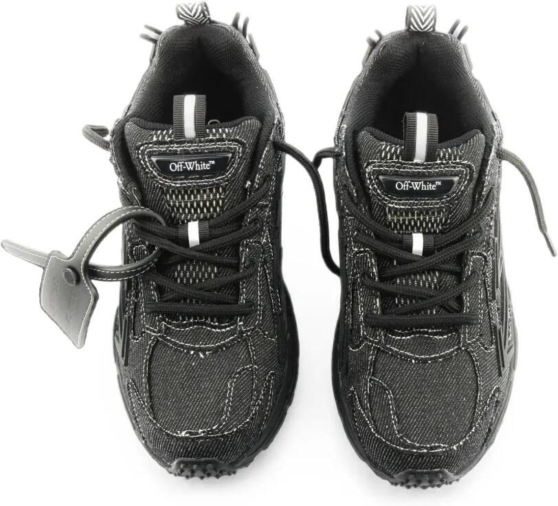 Off-White Be Right Back sneakers van zwart denim - Foto 2