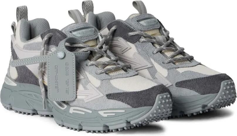 Off-White Be Right suède sneakers Grijs - Foto 4