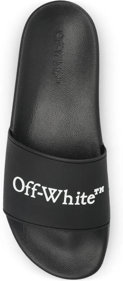 Off-White Bookish slippers met logo Zwart - Foto 3