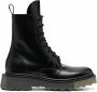 Off-White Combat boots met spons-zool Zwart - Thumbnail 1
