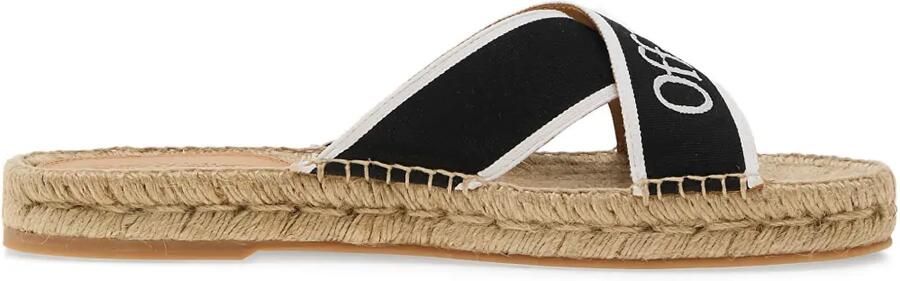 Off-White Criss-Cross espadrilles Zwart