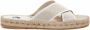 Off-White Crisscross espadrille sandalen Beige - Thumbnail 1