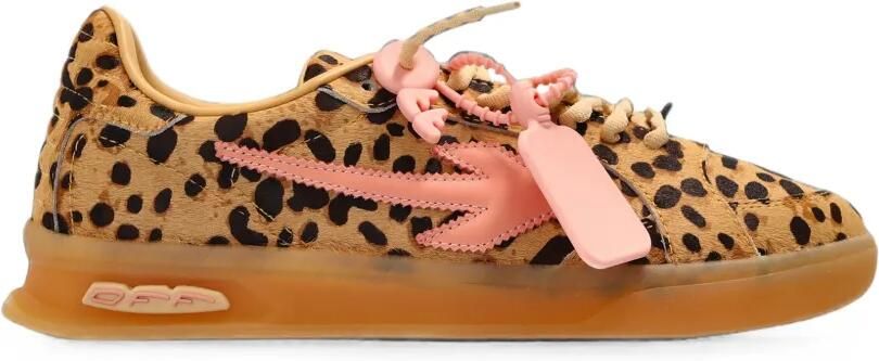 Off-White End Of Play sneakers met luipaardprint Bruin