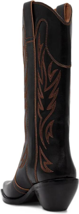 Off-White For Walking embroidered cowboy boots Zwart - Foto 4