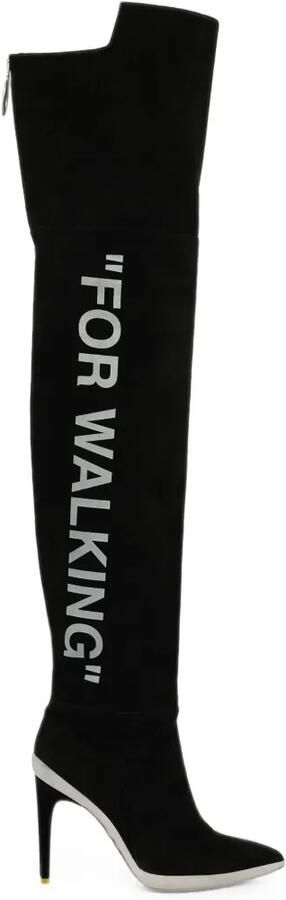 Off-White For Walking overknee laarzen Zwart