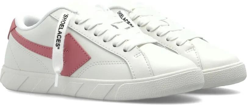 Off-White Kids End of Play leren sneakers Wit