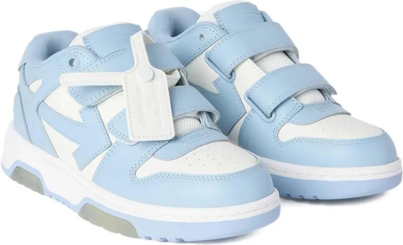 Off-White Kids Out Of Office sneakers met klittenband Blauw