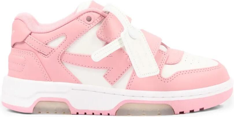 Off-White Kids Out Of Office sneakers met klittenband Roze - Foto 5