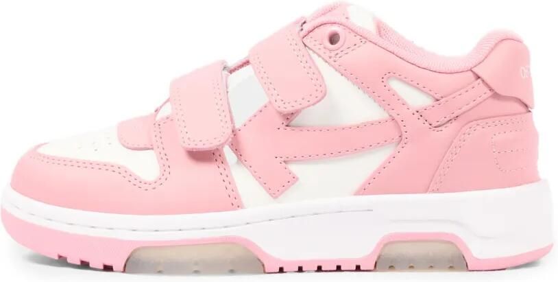 Off-White Kids Out Of Office sneakers met klittenband Roze - Foto 4