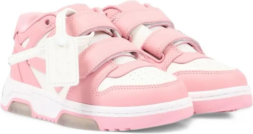 Off-White Kids Out Of Office touch-strap sneakers Roze