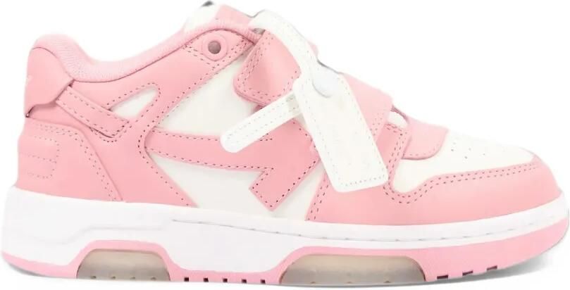 Off-White Kids Out Of Office touch-strap sneakers Roze - Foto 4