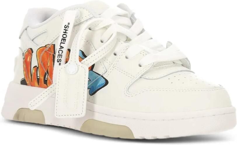 Off-White Kids Sneakers met graffiti-print Wit