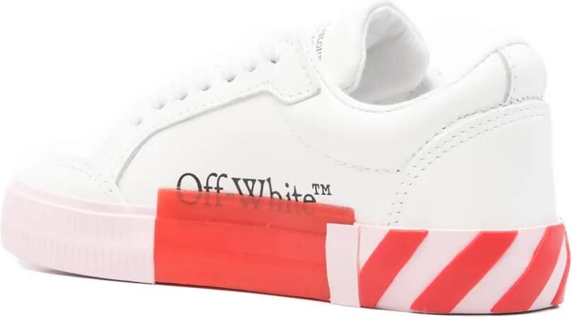 Off-White Kids Vulc leren sneakers Wit - Foto 3